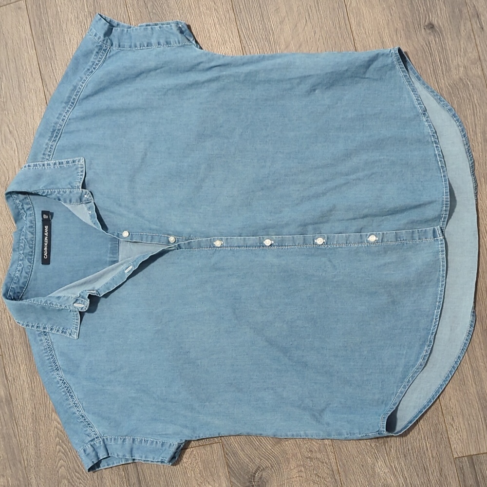 BOGO Calvin Klein Jeans Button Down Chambray Oversized Top
